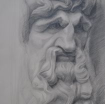  1st yr conservator  tonal ornament study  pencil