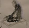 1st year wood carver   life drawing    chinese ink