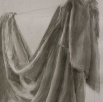 2nd yr stone carver   drapery study   chinese ink