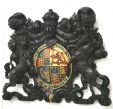 Royal Coat of Arms (oak)-Royal College of Physicians- cleaned and restored by Ben Jones