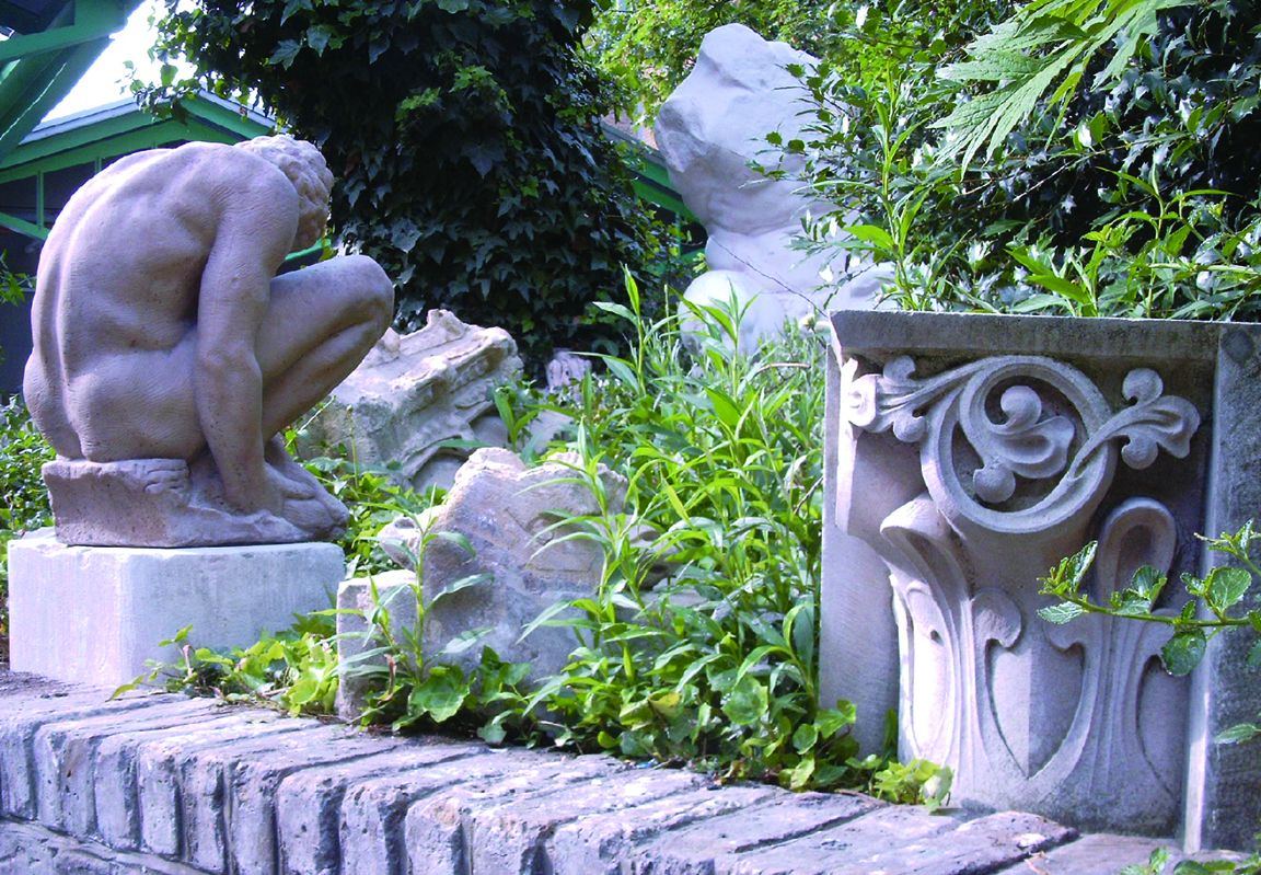 Carving in Courtyard