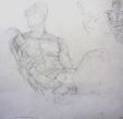2nd year conservator  Giambologna study  pencil