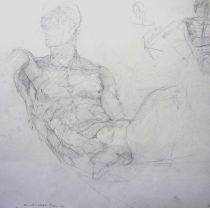 2nd year conservator  Giambologna study  pencil