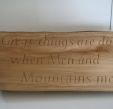 Robert Schafer-Peek - quotation from Blake- limewood