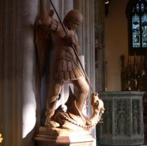 Sculpture in oak for St Michael\'s Church, Exeter