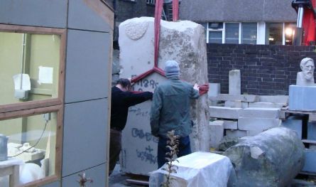 Stone Arriving at the School