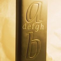 Welsh slate alphabet tower