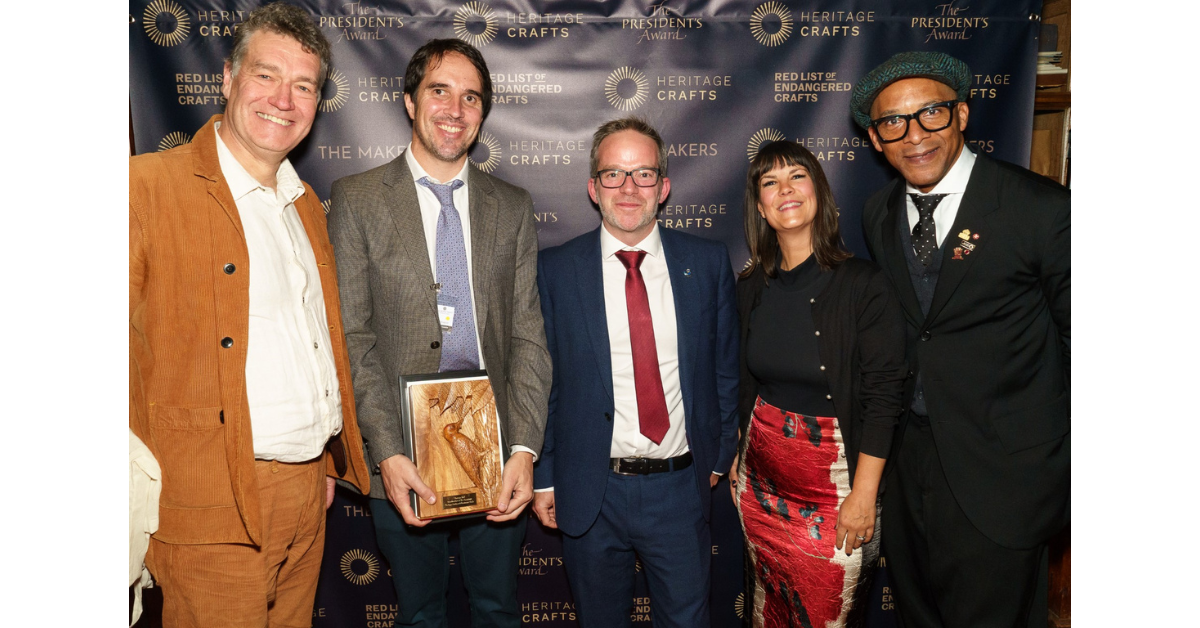 Art School Tutor wins Heritage Crafts Woodworker of the Year Award 2023